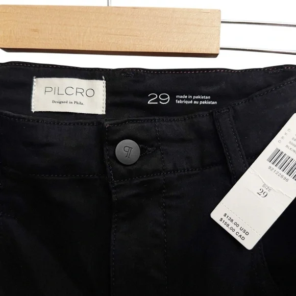 NWT Anthropologie Pilcro The Bering Demi Bootcut Pants Black - Picture 4 of 7